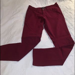 Maroon Jeggings, very stretchy size 12.  GUC.